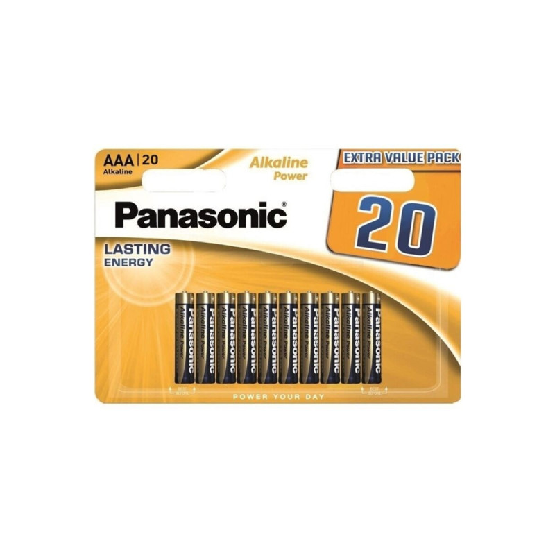 PANASONIC - ALKALINE-BATTERIE AAA LR03, BRONZE, BLISTERPACKUNG MIT 20…