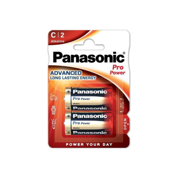 PANASONIC - PRO POWER ALKALINE C BATTERIE LR14 BLISTER*2 - Alkali-Bat…