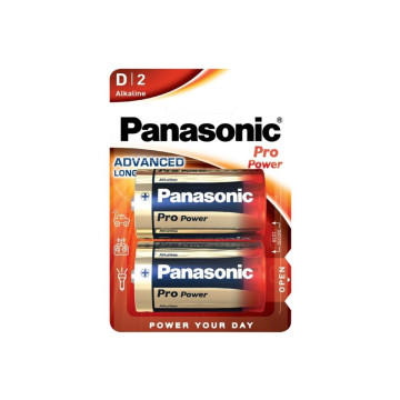 PANASONIC - PRO POWER ALKALINE D BATTERY LR20 BLISTER*2 - Alkaline Ba…
