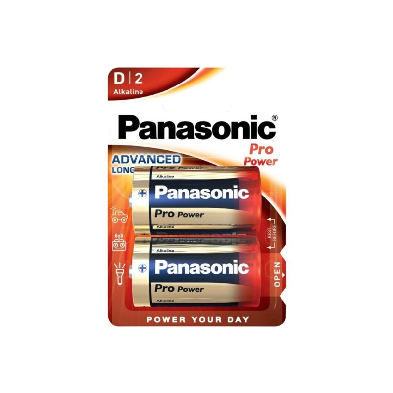 PANASONIC - BATTERIA ALCALINA PRO POWER D LR20 BLISTER*2 - Batterie a…