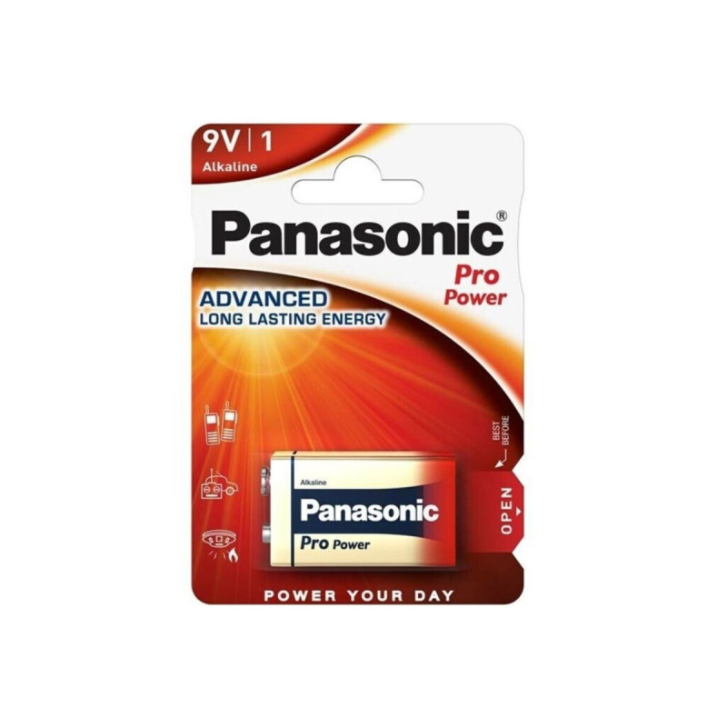 PANASONIC - PILE ALCALINE PRO POWER 9V LR61 BLISTER*1 - Piles alcalin…