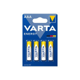 VARTA - ENERGY ALKALINE BATTERY AAA LR03 BLISTER*4 - Alkaline Batteri…