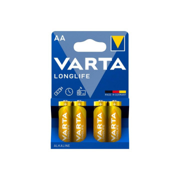VARTA - PILES ALCALINES LONGUE DURÉE AA LR6 BLISTER*4 | Vybes.it