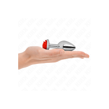 KINK - PLUG ANALE ROSA ROSSO TAGLIA M - KINK PLEASURE PLUGS - Plug an…