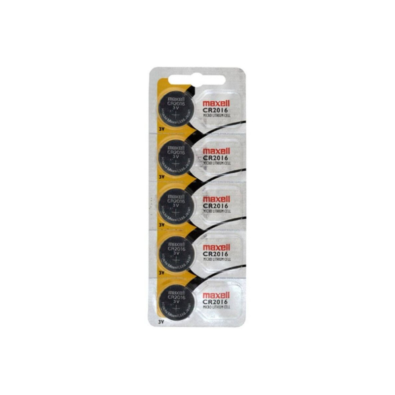 MAXELL - CR2016 3V LITHIUM BUTTON CELL BLISTER*5 - Alkaline Batteries