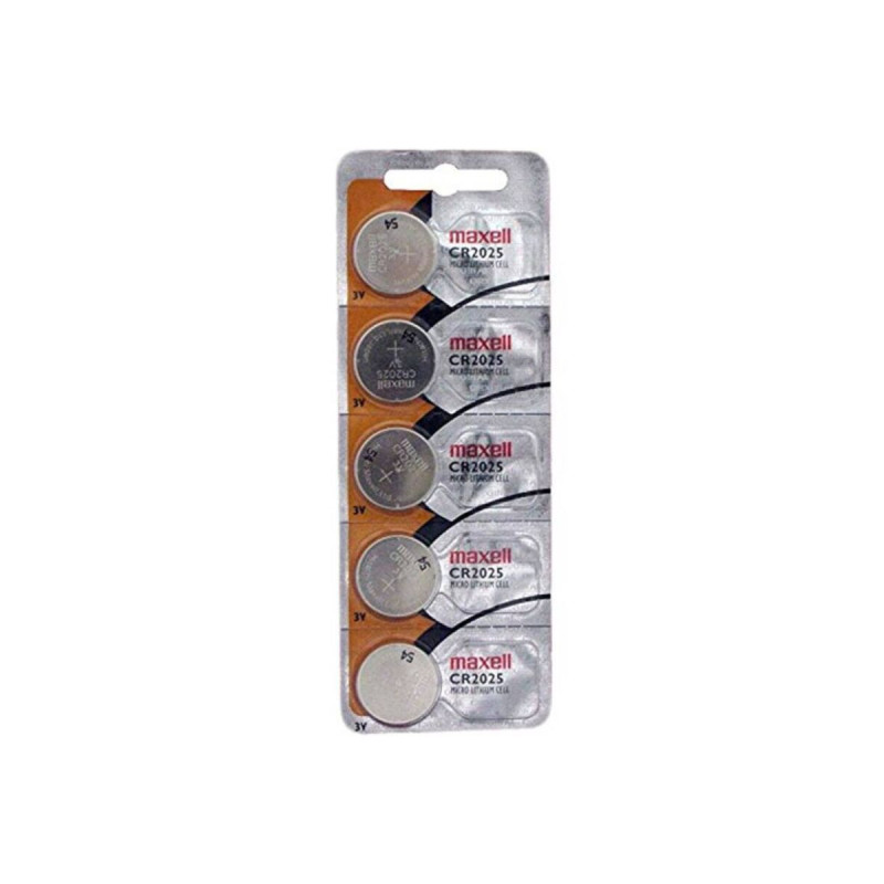 MAXELL - LITHIUM BUTTON BATTERY CR2025 3V BLISTER*5 - Alkaline Batter…