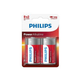 PHILIPS - POWER ALKALINE BATTERIE D LR20 BLISTER*2 - PHILLIPS - Alkal…