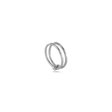 METAL HARD - DOPPEL-EICHELRING, 28 MM - BDSM-Penisringe aus Metall