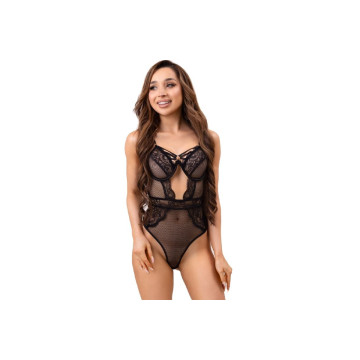 Livco Corsetti Fashion - Paula Lc 20209 Body Con Adornos De Encaje
