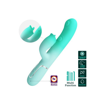 Pretty Love - Gigi Vibrador Rabbit Multifunción Verde Agua |