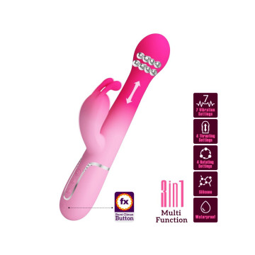 Pretty Love - Dejon Vibrador Rabbit 3 En 1 Multifunción Rosa |