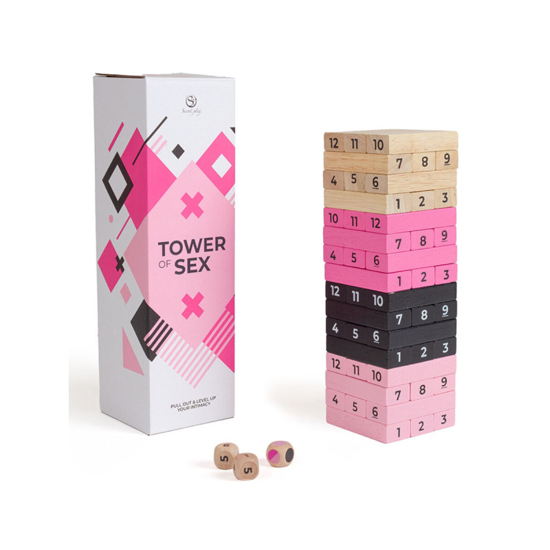SECRETPLAY - GIOCO IN LEGNO TORRE DEL SESSO - SECRETPLAY 100% GAMES -…