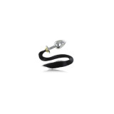 Metal Hard - Steel Anal Plug With Tail 8.89Cm | Vybes.it
