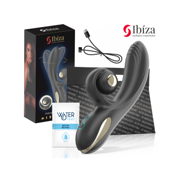 IBIZA - VIBRATORE TWISTER CON STIMOLATORE CURVA E VIBRO-ROTAZIONE - I…