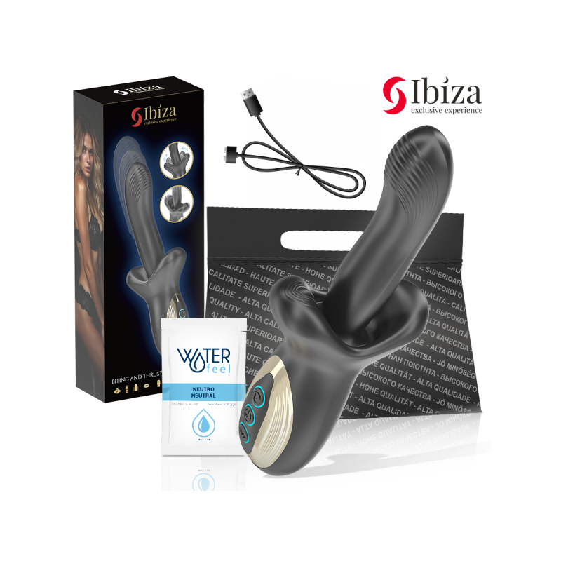 IBIZA - VIBRATEUR PUISSANT AVEC EFFET DE POUSSÉE ET DE MORSURE - IBIZ…