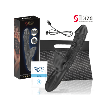 IBIZA - VIBRATOR AND CLITORIS STIMULATOR WITH BITING AND ROTATION EFF…