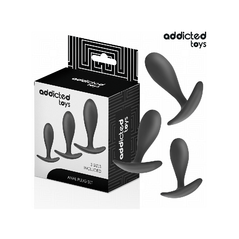 Addicted Toys - Set De 3 Plug Anal Silicona Modelo 2 | Vybes.it