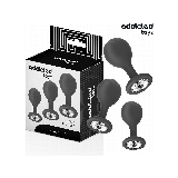 Addicted Toys - Set De 3 Plug Silicona Anal Con Joya | Vybes.it