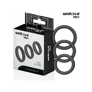 Addicted Toys - Set De Anillos Silicona Planos | Vybes.it