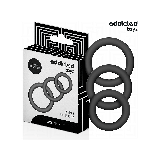 ADDICTED TOYS - SET SILIKONRINGE MODELL 1 - Cockringe ohne Vibration