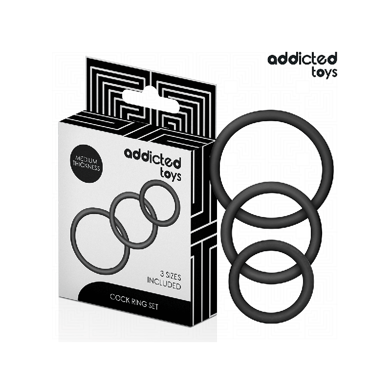 ADDICTED TOYS - SET DI ANELLI IN SILICONE MODELLO 2 - Cockring senza…