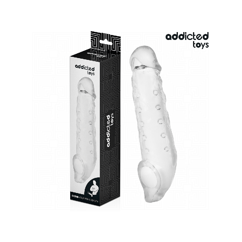 Addicted Toys - Funda Para El Pene Transparente Talla S 23 Cm |