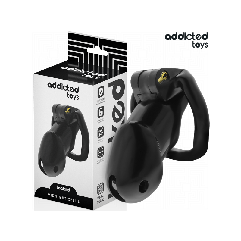 Addicted Toys Locked - Mindnight Cell Jaula Para Pene Talla L |