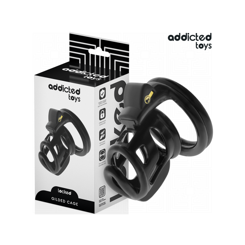 Addicted Toys Locked - Gilden Cage Jaula Para Pene De Silicona 8,5