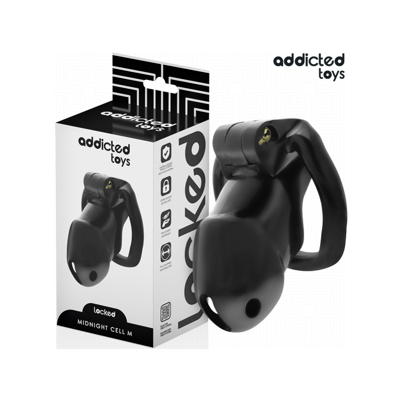 Addicted Toys Locked - Mindnight Cell Jaula Para Pene Talla M |