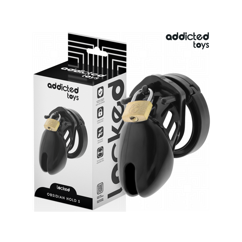 Addicted Toys Locked - Obsidian Hold Jaula Para Pene Talla S |