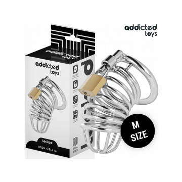 Addicted Toys Locked - Iron Cell Jaula Para Pene De Metal Talla M |