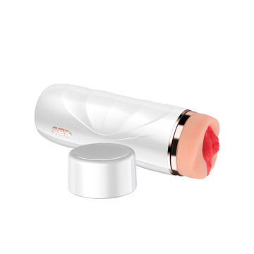 SHEQU - RILEY MASTURBADOR VAGINA CON VIBRACIÓN Y SUCCIONADOR