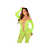 Leg Avenue - Bodystocking Mit Ohne Schritt Exotic Snake Lace