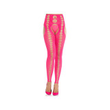LEG AVENUE - STRAPLESS AND SEAMLESS OPAQUE STOCKINGS NEON PINK - LEG…