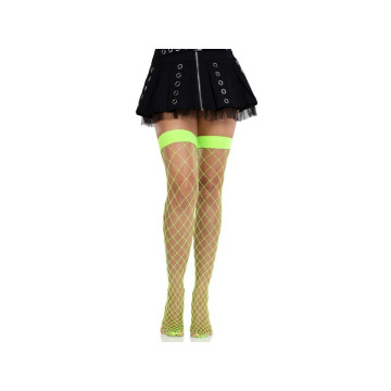 LEG AVENUE - COLLANTS RÉSILLE LARGES VERT FLUO - LEG AVENUE HOSIERY -…