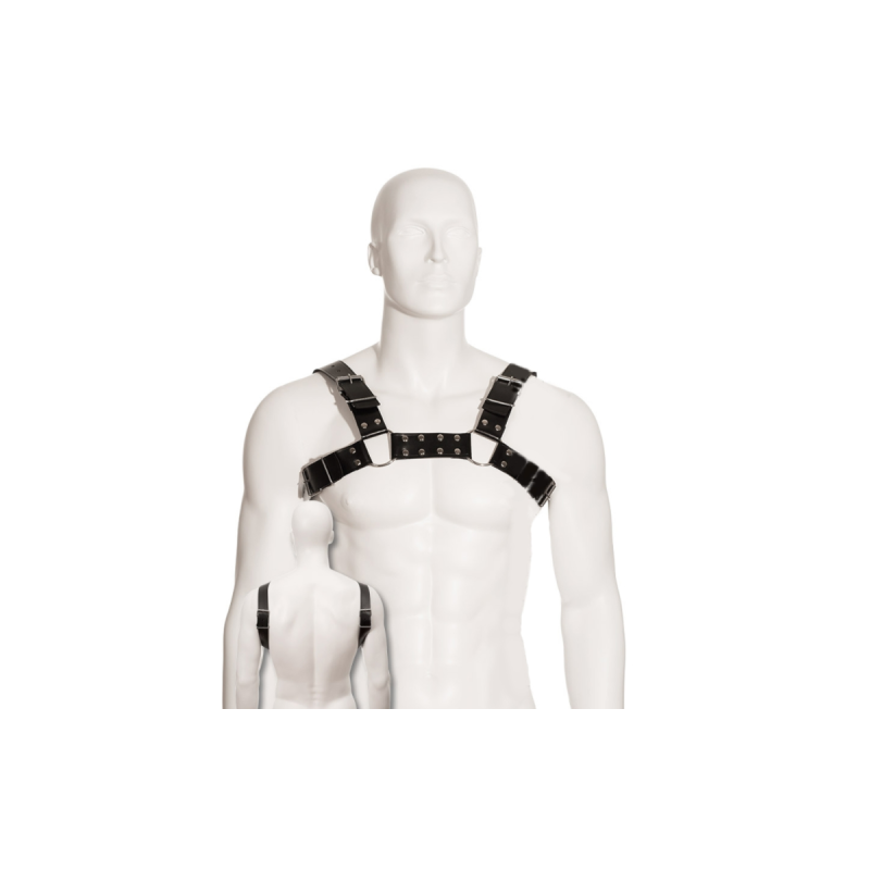 LEATHER BODY - IMBRACATURA PER BULL DOG NERA - Imbracature da uomo