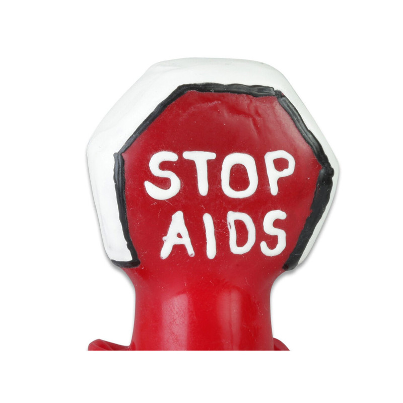 CONDOMERIE - HANDPAINTED NOVELTY CONDOMS STOP AIDS - Funny Condoms