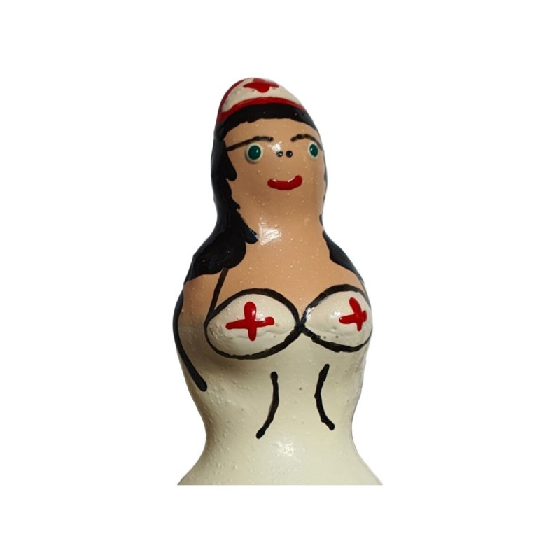 CONDOMERIE - PRÉSERVATIFS FANTAISIE PEINTS À LA MAIN INFIRMIÈRE NOIR…