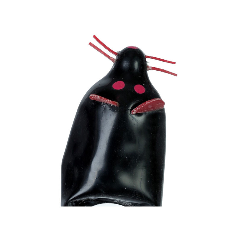 CONDOMERIE - HANDPAINTED NOVELTY CONDOMS BLACK MOUSE XL - Funny Condo…