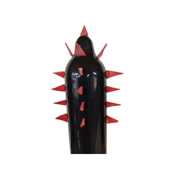CONDOMERIE - HANDPAINTED NOVELTY CONDOMS BLACK CACTUS XL - Funny Cond…