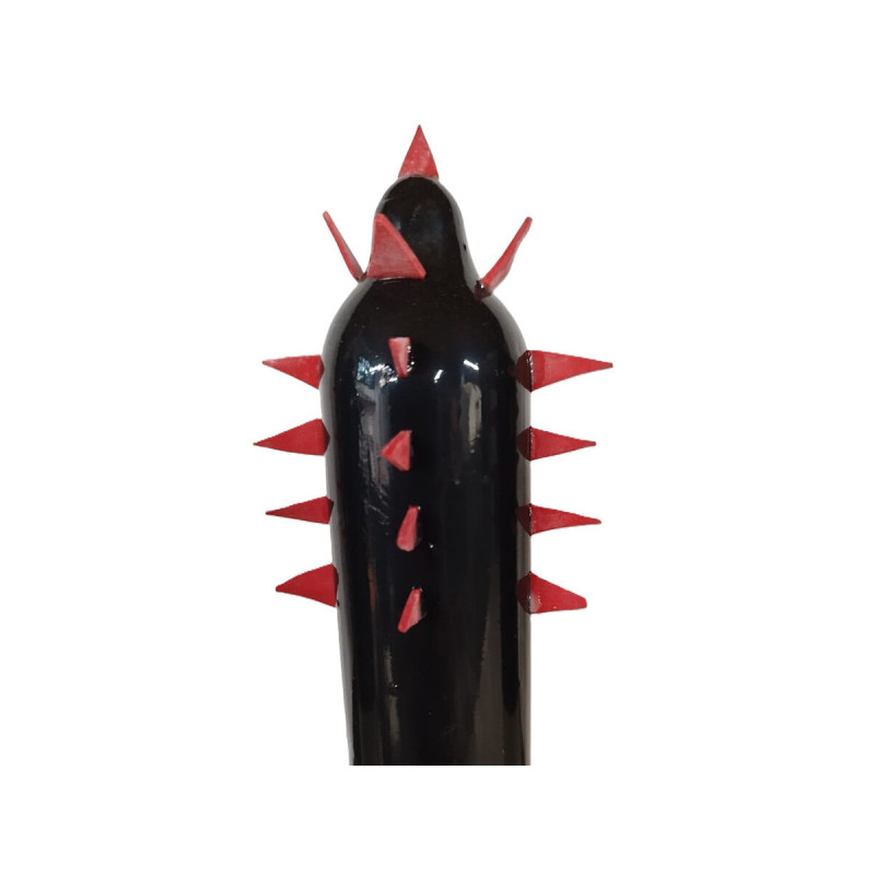 CONDOMERIE - PRESERVATIVI NOVITÀ DIPINTI A MANO CACTUS NERO XL - Pres…