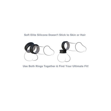 FANTASY C-RINGZ - MAX/WIDHT SILICONE RINGS - Cockrings without vibrat…