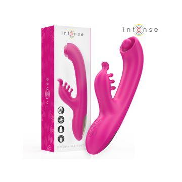 Intense - Christina Multifunction Rabbit Vibrator 22.5 Cm Pink |