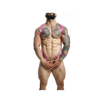 MOB - DNGEON CROSS BACK HARNESS PINK ONE SIZE - Men's Harnesses