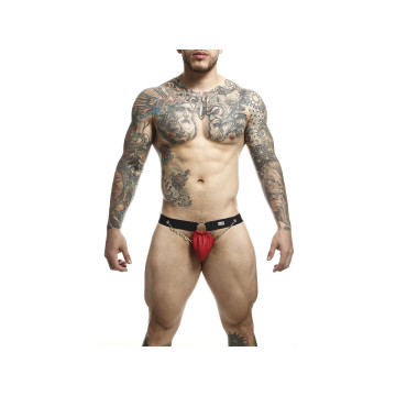 MOB - DNGEON RED JOCKSTRAP WITH CHAINS ONE SIZE - Jockstraps