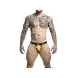 MOB - DNGEON JOCKSTRAP GIALLO CON CATENE TAGLIA UNICA - Sospensori