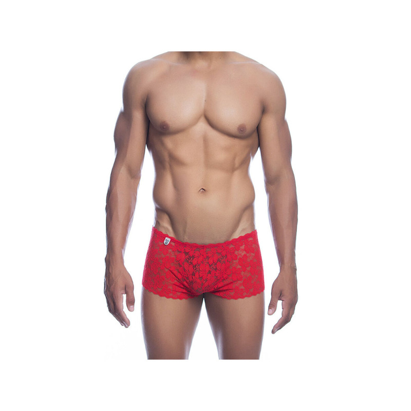 MOB - BOXER IN PIZZO ROSSO TAGLIA S/M - /product_models/2937 - Intimo…