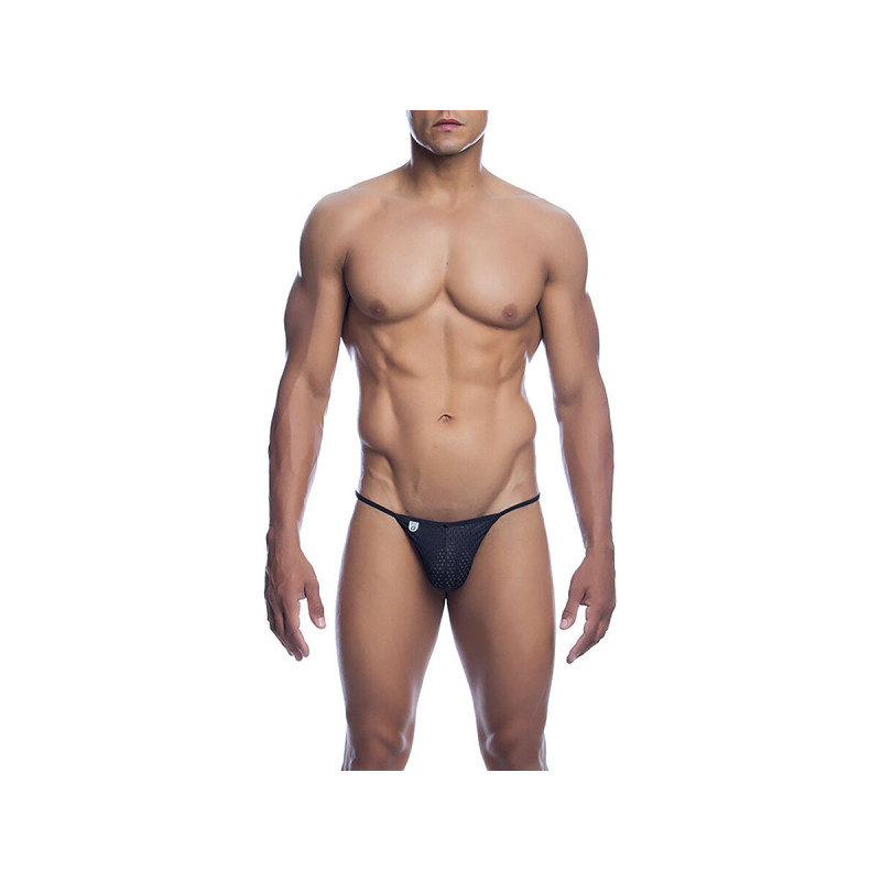 MOB - BLACK MICROFIBER V-STRING SIZE S/M - /product_models/2946 - Mal…