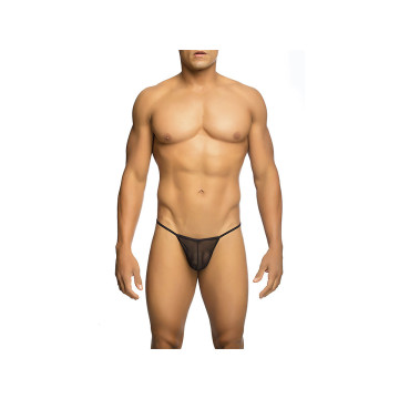 MOB - STRING TRANSPARENT EN FORME DE T NOIR TAILLE L/XL - /product_mo…