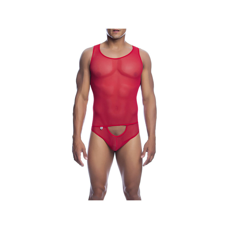 MOB - BODYSHEER ROSSO TRASPARENTE TAGLIA S/M - /product_models/2953 -…